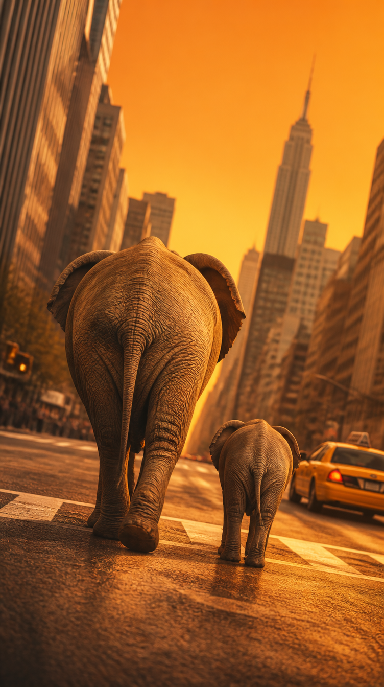 Deux éléphants à NY #3
